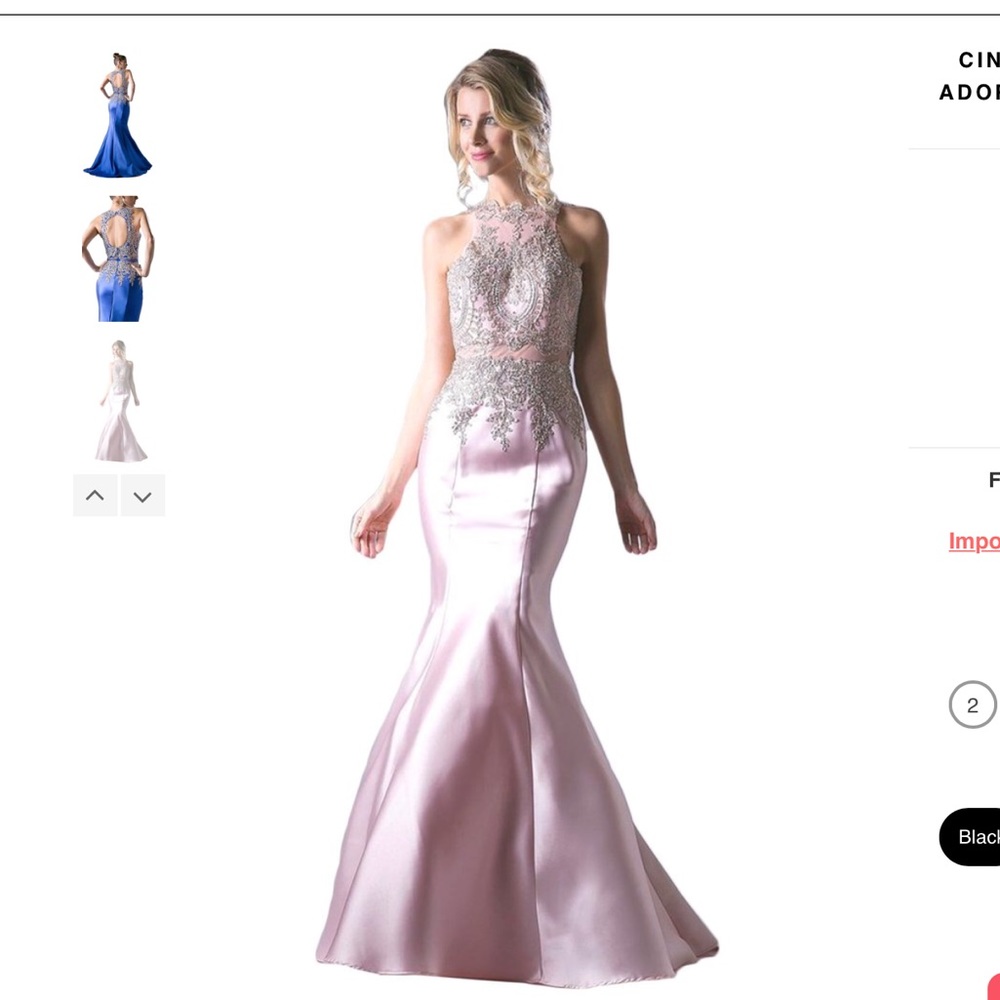TAKING ANY OFFER! Beaded Halter Mermaid Prom Dress